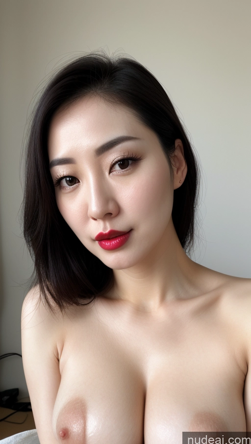 related ai porn images free for Woman One Perfect Boobs Beautiful Lipstick Fairer Skin Black Hair Korean Close-up View 30s Slicked