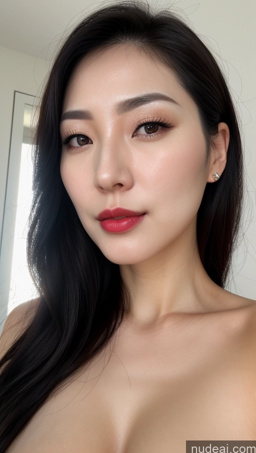 related ai porn images free for Woman One Perfect Boobs Beautiful Lipstick Fairer Skin Black Hair Korean Close-up View 30s Slicked