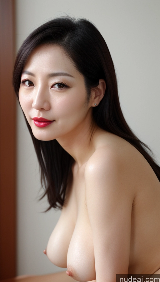 related ai porn images free for Woman One Perfect Boobs Beautiful Lipstick Fairer Skin Black Hair Korean Close-up View 40s