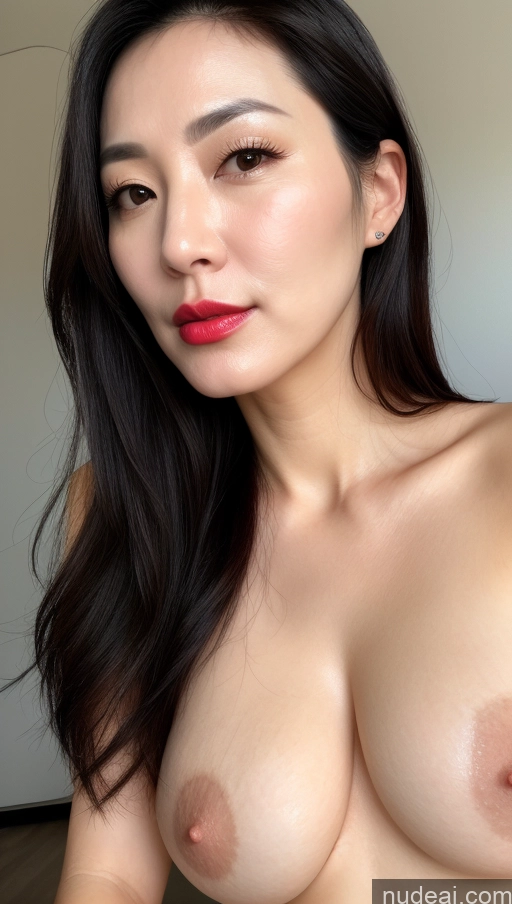related ai porn images free for Woman One Perfect Boobs Beautiful Lipstick Fairer Skin Black Hair Korean Close-up View 40s