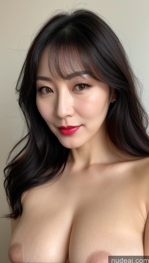 related ai porn images free for Woman One Perfect Boobs Beautiful Lipstick Fairer Skin Black Hair Korean Close-up View 40s