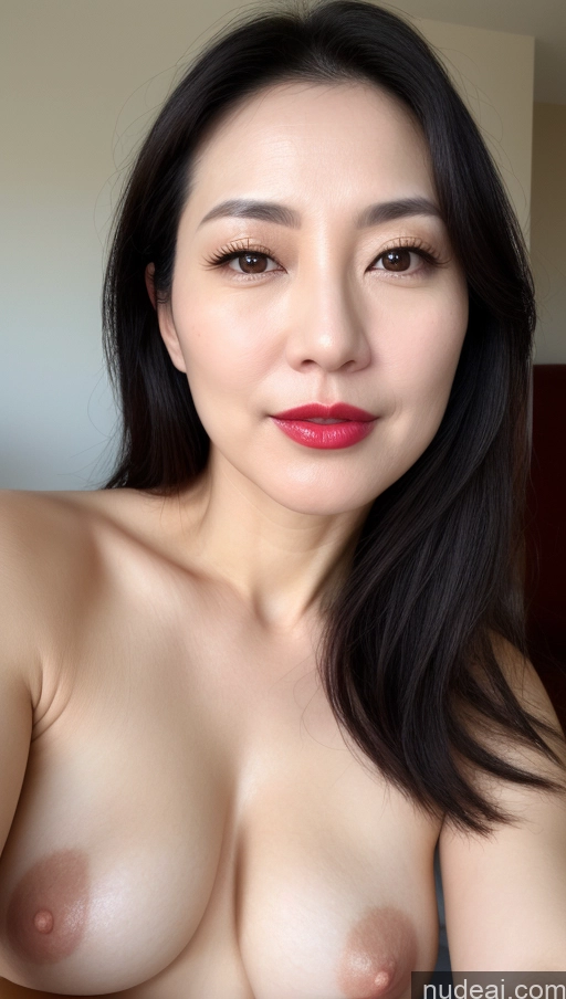 related ai porn images free for Woman One Perfect Boobs Beautiful Lipstick Fairer Skin Black Hair Korean Close-up View 40s