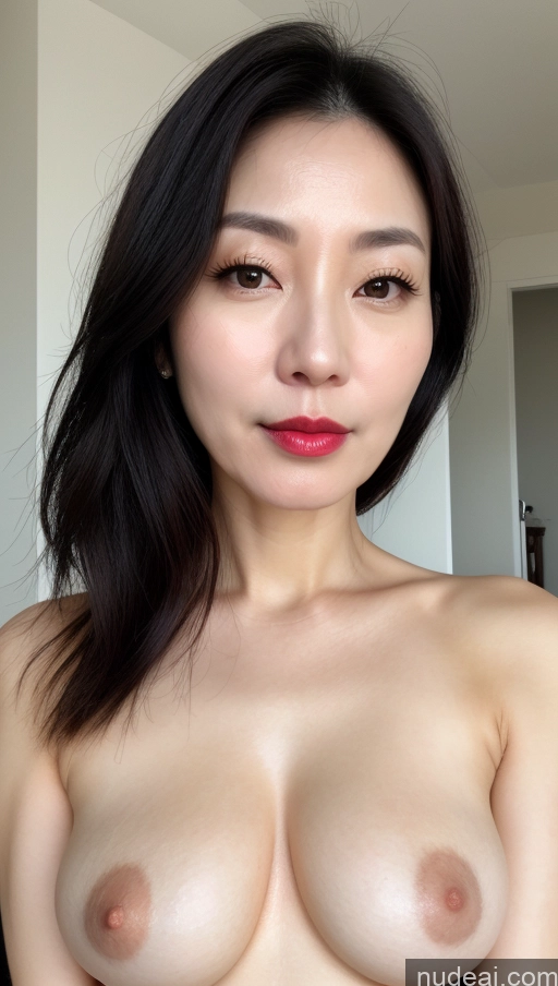 related ai porn images free for Woman One Perfect Boobs Beautiful Lipstick Fairer Skin Black Hair Korean Close-up View 40s