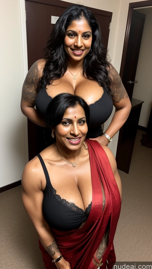 related ai porn images free for Milf Busty Huge Boobs Beautiful Tattoos Muscular Big Ass Abs Thick Big Hips Tall Dark Skin Laughing Indian Front View Eating Cleavage Detailed Sexy Face Sari Messy 40s Black Hair Party