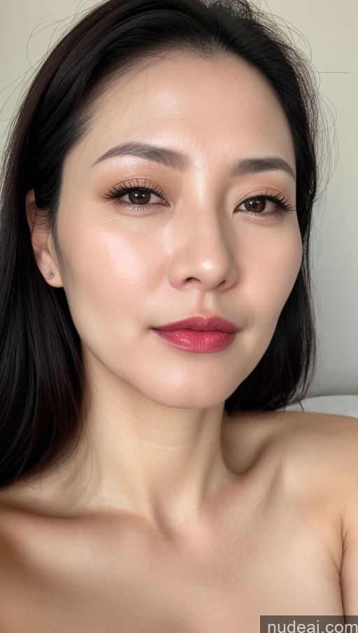 related ai porn images free for Woman One Perfect Boobs Beautiful Lipstick Fairer Skin Black Hair Korean Close-up View 40s Slicked