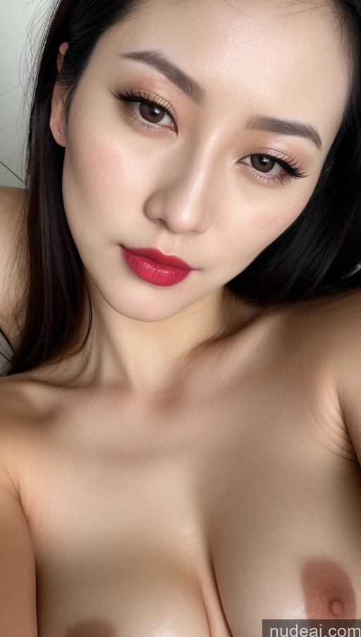 related ai porn images free for Woman One Perfect Boobs Beautiful Lipstick Fairer Skin 30s Black Hair Slicked Korean Close-up View