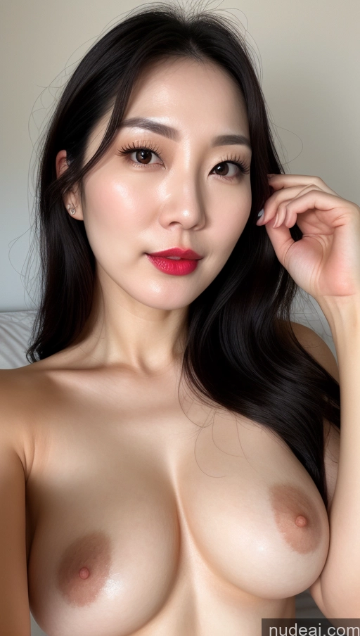 related ai porn images free for Woman One Perfect Boobs Beautiful Lipstick Fairer Skin 30s Black Hair Slicked Korean Close-up View