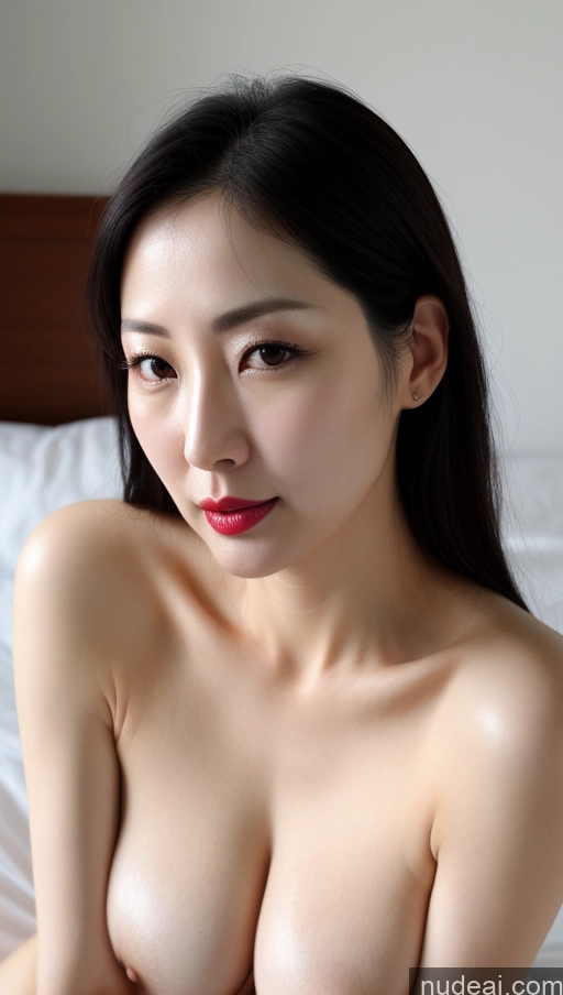 related ai porn images free for Woman One Perfect Boobs Beautiful Lipstick Fairer Skin Black Hair Korean Close-up View 40s Slicked
