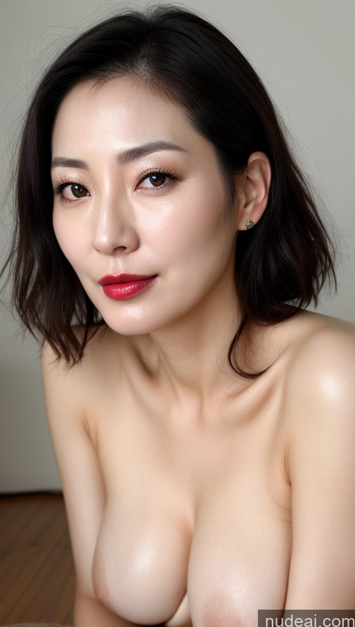 related ai porn images free for Woman One Perfect Boobs Beautiful Lipstick Fairer Skin Black Hair Korean Close-up View 40s