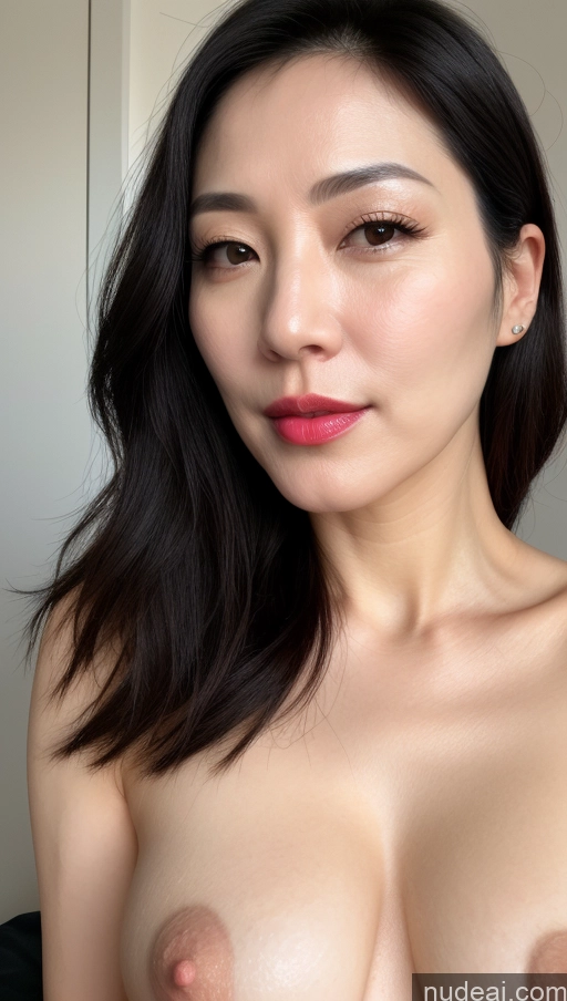 related ai porn images free for Woman One Perfect Boobs Beautiful Lipstick Fairer Skin Black Hair Korean Close-up View 40s