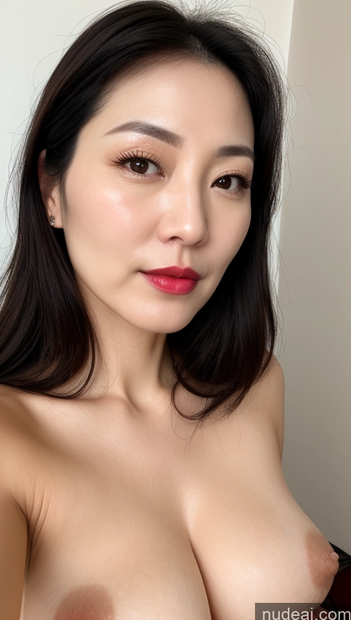 related ai porn images free for Woman One Perfect Boobs Beautiful Lipstick Fairer Skin Black Hair Korean Close-up View 40s