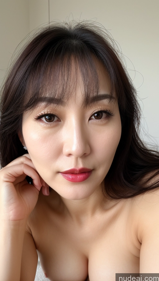 related ai porn images free for Woman One Perfect Boobs Beautiful Lipstick Fairer Skin Black Hair Korean Close-up View 40s