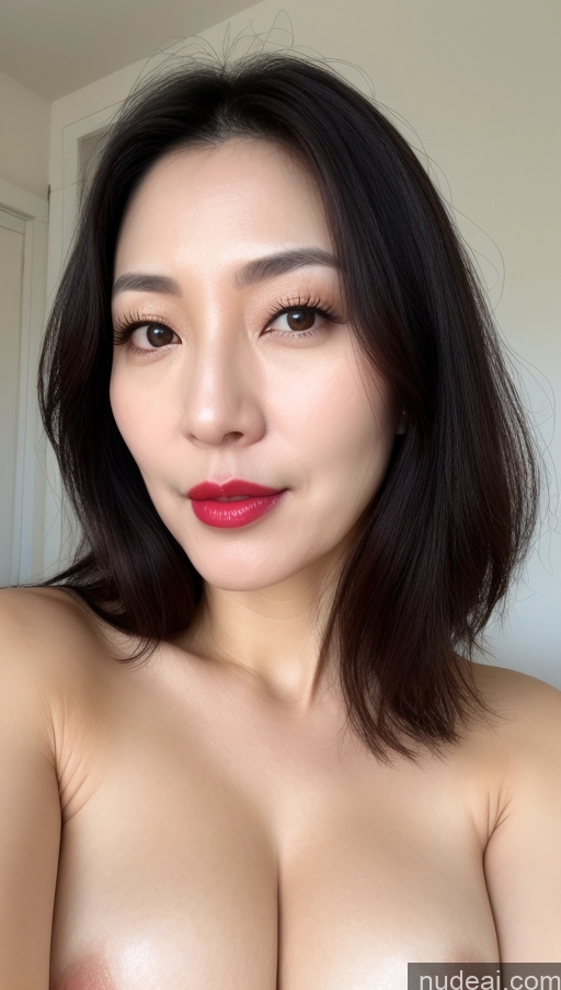related ai porn images free for Woman One Perfect Boobs Beautiful Lipstick Fairer Skin Black Hair Korean Close-up View 40s