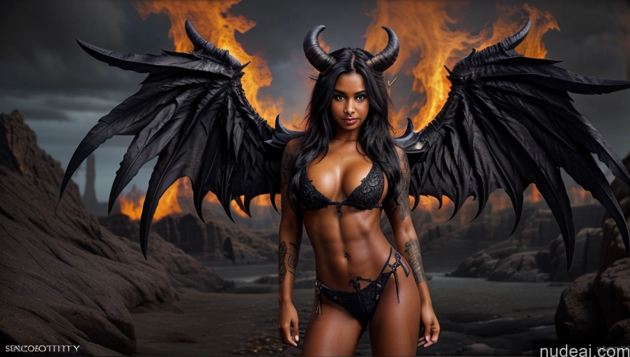 related ai porn images free for Sorority One Succubus 18 Has Wings Hell Front View Legspread Dark Skin Tanned Skin Abs Beautiful Perfect Boobs Muscular Tattoos