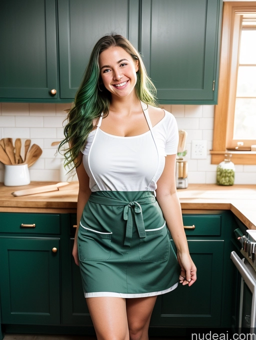 related ai porn images free for Woman One Huge Boobs Big Ass Happy Long Hair Green Hair Apron Russian 18 Kitchen Thong