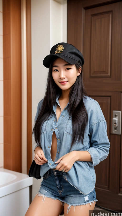 related ai porn images free for Woman One Small Tits Beautiful Black Hair Chinese Front View Skin Detail (beta) 18 Hat Bathroom Hair Bun Casual