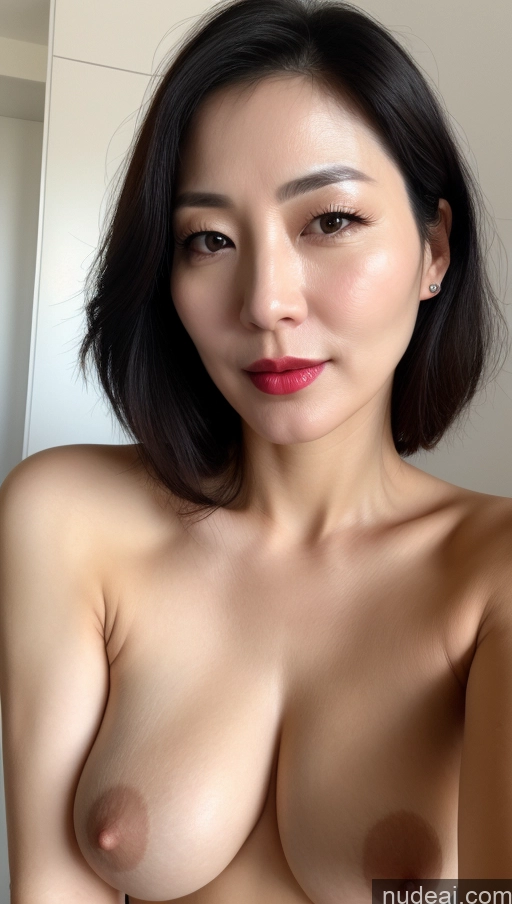 related ai porn images free for Woman One Perfect Boobs Beautiful Lipstick Fairer Skin Black Hair Korean Close-up View 40s