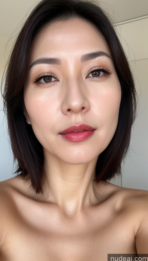 related ai porn images free for Woman One Perfect Boobs Beautiful Lipstick Fairer Skin Black Hair Korean Close-up View 40s