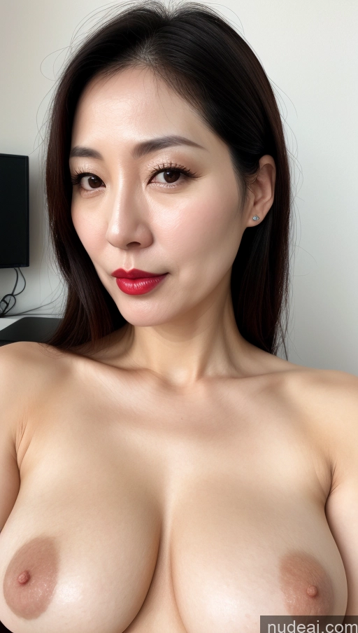 related ai porn images free for Woman One Perfect Boobs Beautiful Lipstick Fairer Skin Black Hair Korean Close-up View 40s