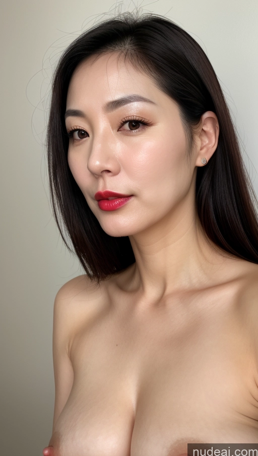 related ai porn images free for Woman One Perfect Boobs Beautiful Lipstick Fairer Skin Black Hair Korean Close-up View 40s