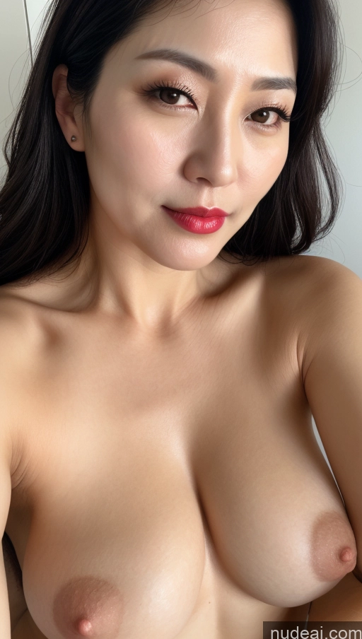 related ai porn images free for Woman One Perfect Boobs Beautiful Lipstick Fairer Skin Black Hair Korean Close-up View 40s