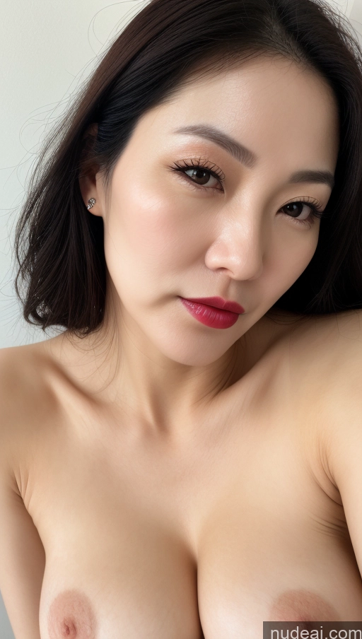related ai porn images free for Woman One Perfect Boobs Beautiful Lipstick Fairer Skin Black Hair Korean Close-up View 40s