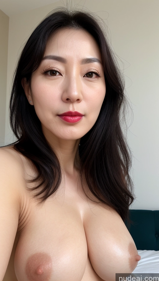 related ai porn images free for Woman One Perfect Boobs Beautiful Lipstick Fairer Skin Black Hair Korean Close-up View 40s