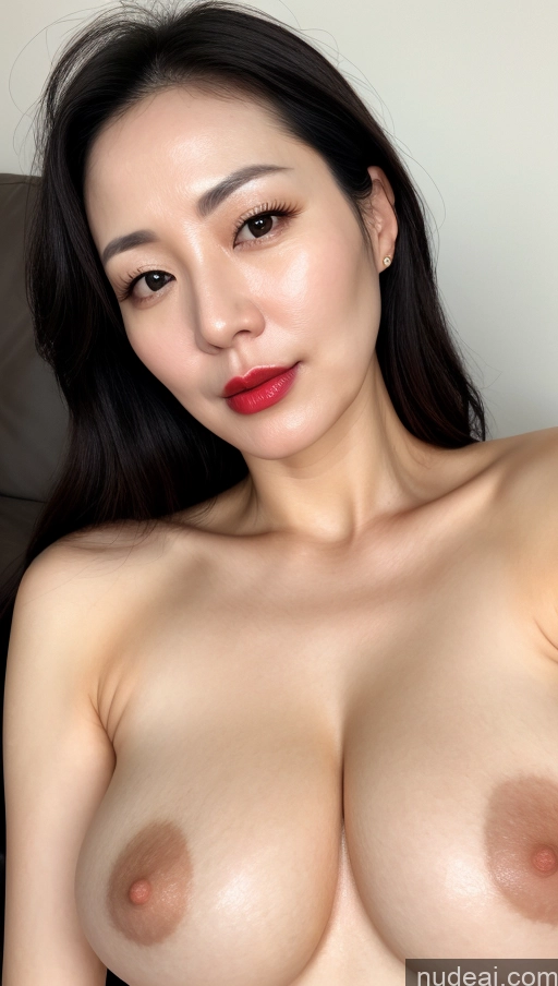related ai porn images free for Woman One Perfect Boobs Beautiful Lipstick Fairer Skin Black Hair Korean Close-up View 40s