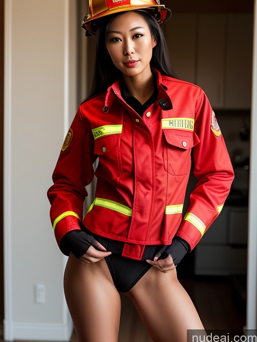 related ai porn images free for Woman One Small Tits Small Ass Skinny Long Legs Tall 20s Seductive Black Hair Straight Asian Firefighter