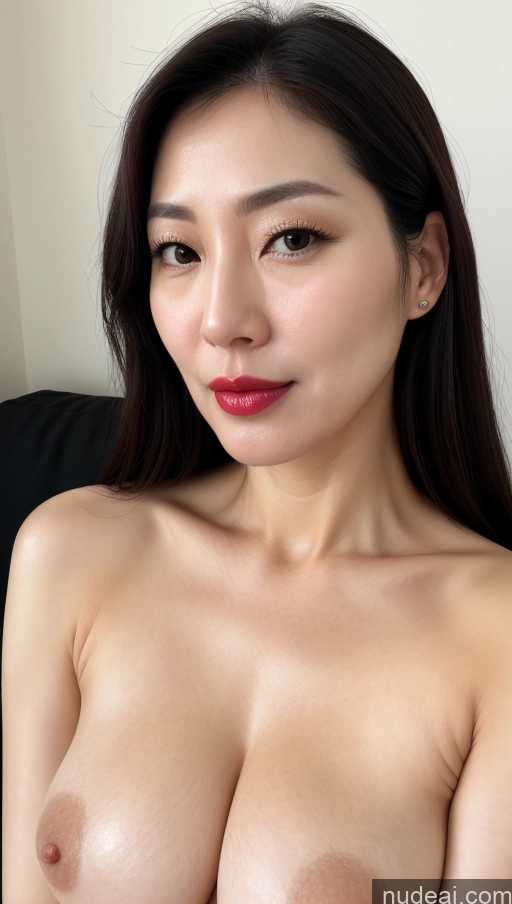 related ai porn images free for Woman One Perfect Boobs Beautiful Lipstick Fairer Skin Black Hair Korean Close-up View 40s