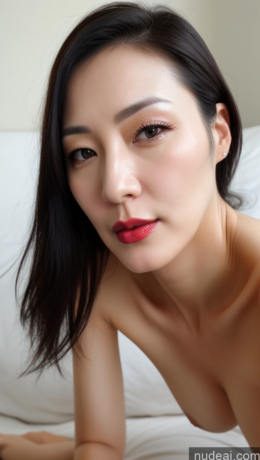 related ai porn images free for Woman One Perfect Boobs Beautiful Lipstick Fairer Skin Black Hair Korean Close-up View 40s