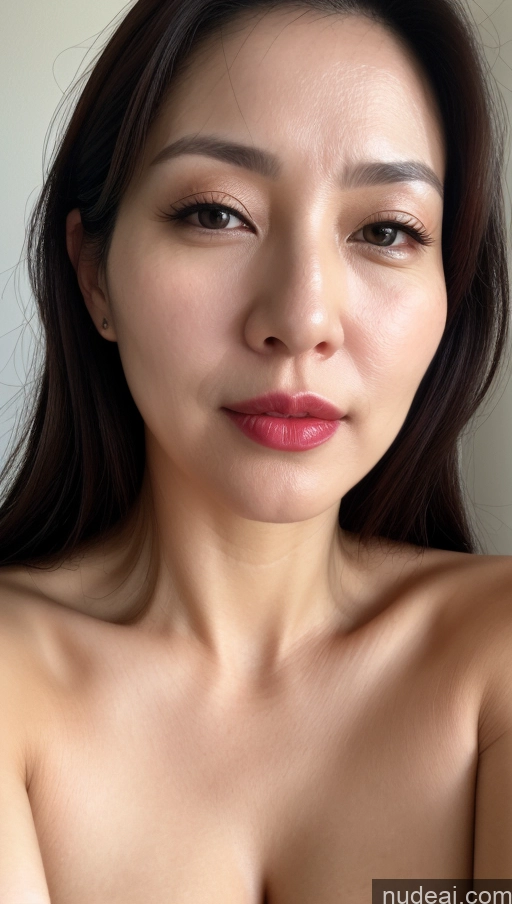 related ai porn images free for Woman One Perfect Boobs Beautiful Lipstick Fairer Skin Black Hair Korean Close-up View 40s