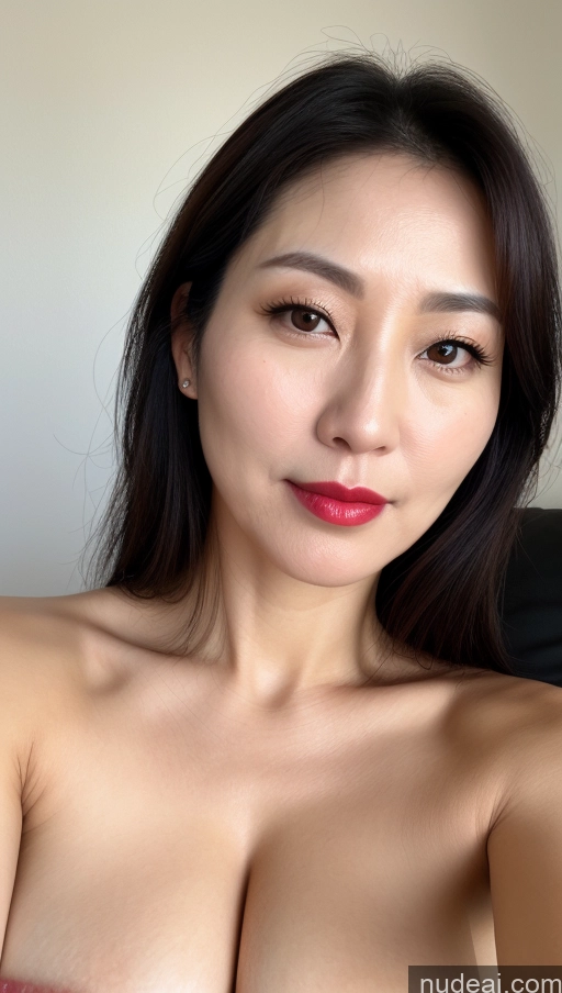 related ai porn images free for Woman One Perfect Boobs Beautiful Lipstick Fairer Skin Black Hair Korean Close-up View 40s