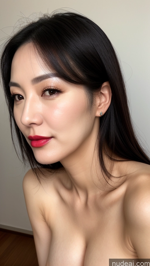 related ai porn images free for Woman One Perfect Boobs Beautiful Lipstick Fairer Skin Black Hair Korean Close-up View 40s