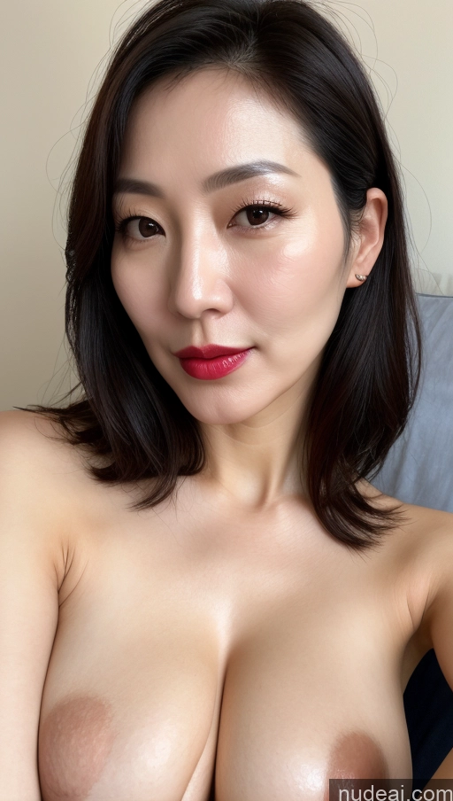 related ai porn images free for Woman One Perfect Boobs Beautiful Lipstick Fairer Skin Black Hair Korean Close-up View 40s