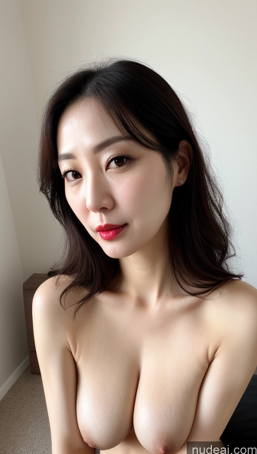 related ai porn images free for Woman One Perfect Boobs Beautiful Lipstick Fairer Skin 40s Black Hair Korean Close-up View