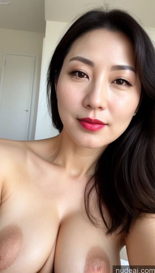 related ai porn images free for Woman One Perfect Boobs Beautiful Lipstick Fairer Skin 40s Black Hair Korean Close-up View