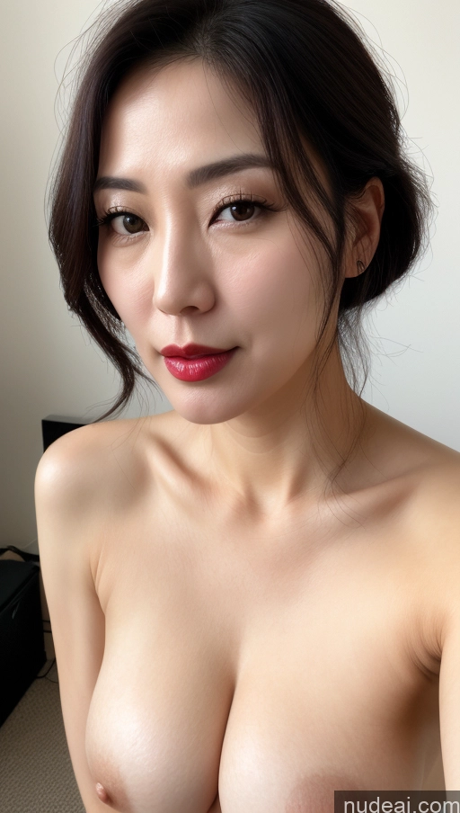 related ai porn images free for Woman One Perfect Boobs Beautiful Lipstick Fairer Skin 40s Black Hair Korean Close-up View