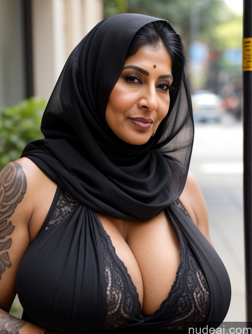 related ai porn images free for Milf Busty Huge Boobs Beautiful Tattoos Muscular Big Ass Thick Big Hips Tall Long Hair Dark Skin 60s Seductive Black Hair Indian Street Close-up View Eating Niqab Sari Cleavage Detailed Sexy Face