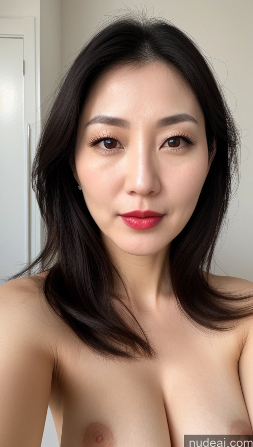 related ai porn images free for Woman One Perfect Boobs Beautiful Lipstick Fairer Skin 40s Black Hair Korean Close-up View