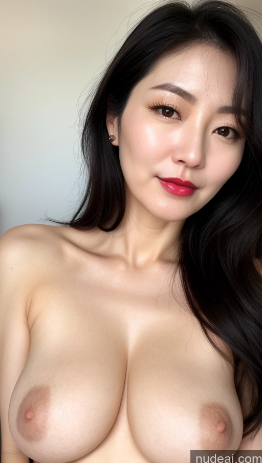 related ai porn images free for Woman One Perfect Boobs Beautiful Lipstick Fairer Skin 40s Black Hair Korean Close-up View