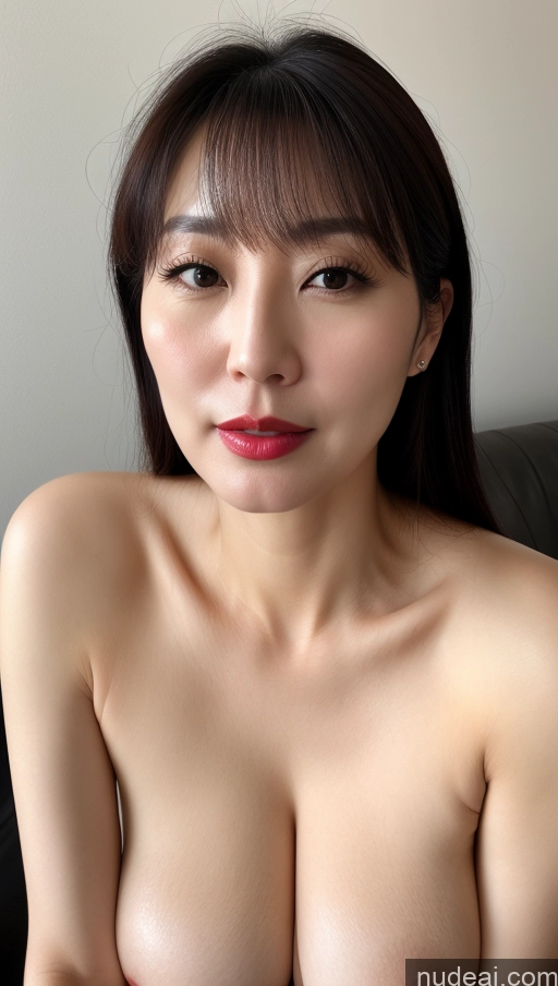 related ai porn images free for Woman One Perfect Boobs Beautiful Lipstick Fairer Skin 40s Black Hair Korean Close-up View