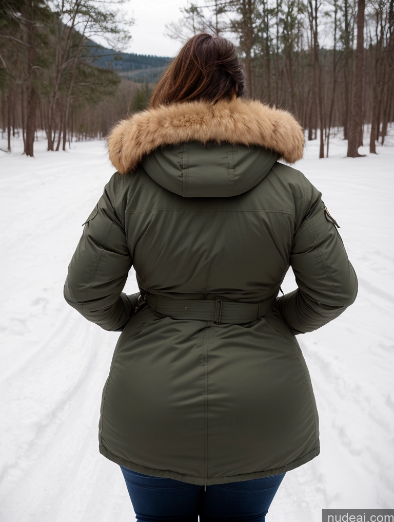 related ai porn images free for Woman Busty Huge Boobs Big Ass Thick Chubby Fat Back View Bending Over Parka