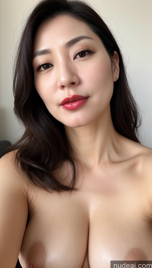 related ai porn images free for Woman One Perfect Boobs Beautiful Lipstick Fairer Skin Black Hair Korean Close-up View 40s