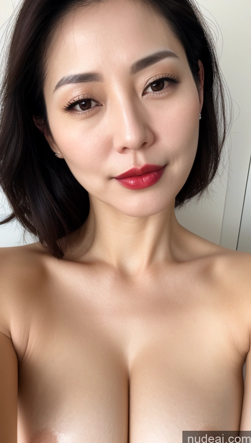 related ai porn images free for Woman One Perfect Boobs Beautiful Lipstick Fairer Skin Black Hair Korean Close-up View 40s