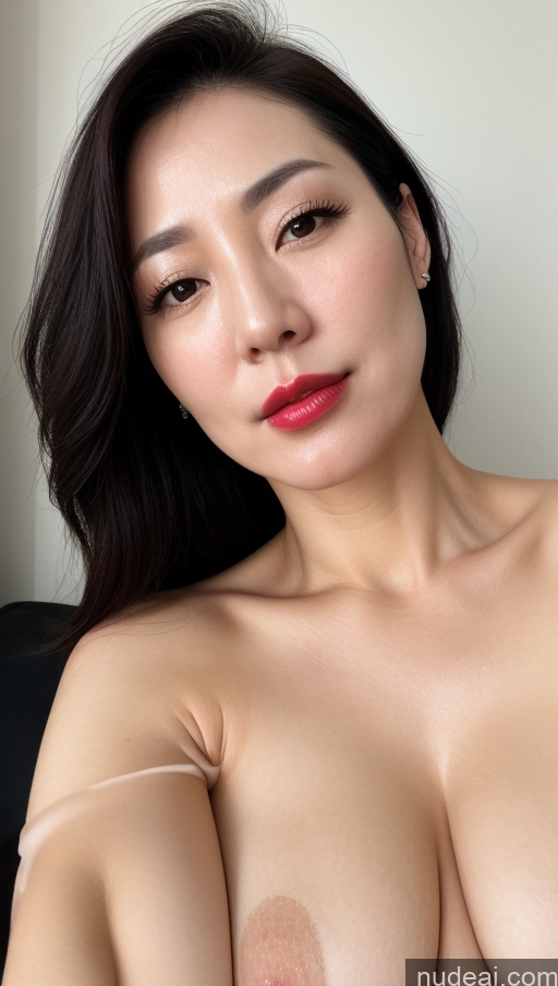 related ai porn images free for Woman One Perfect Boobs Beautiful Lipstick Fairer Skin Black Hair Korean Close-up View 40s