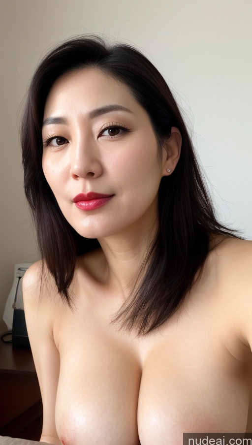 related ai porn images free for Woman One Perfect Boobs Beautiful Lipstick Fairer Skin Black Hair Korean Close-up View 40s