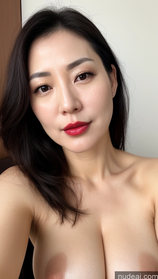 related ai porn images free for Woman One Perfect Boobs Beautiful Lipstick Fairer Skin Black Hair Korean Close-up View 40s