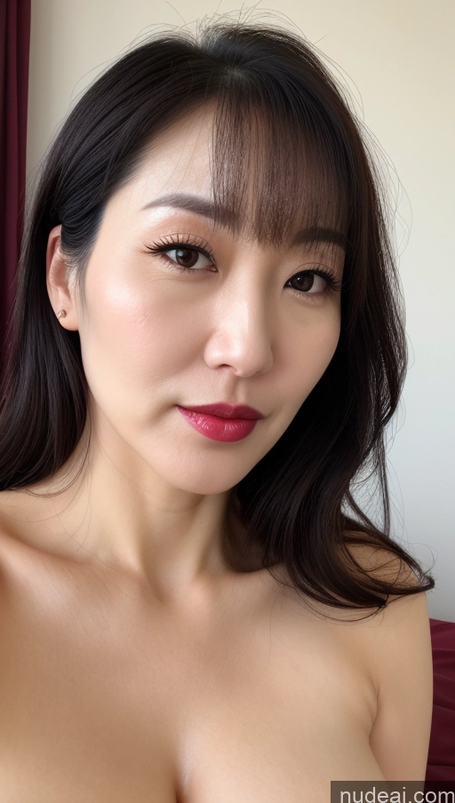 related ai porn images free for Woman One Perfect Boobs Beautiful Lipstick Fairer Skin Black Hair Korean Close-up View 40s