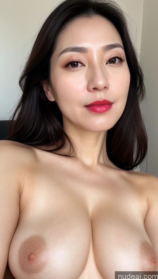 related ai porn images free for Woman One Perfect Boobs Beautiful Lipstick Fairer Skin Black Hair Korean Close-up View 40s